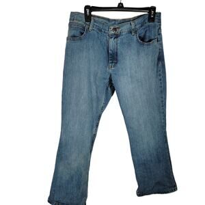 Wrangler Women's Size 16 Husky Bootcut Light Blue Denim Jeans Excellent Con